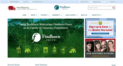 Desktop Screenshot of findhornpress.com
