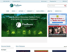 Tablet Screenshot of findhornpress.com
